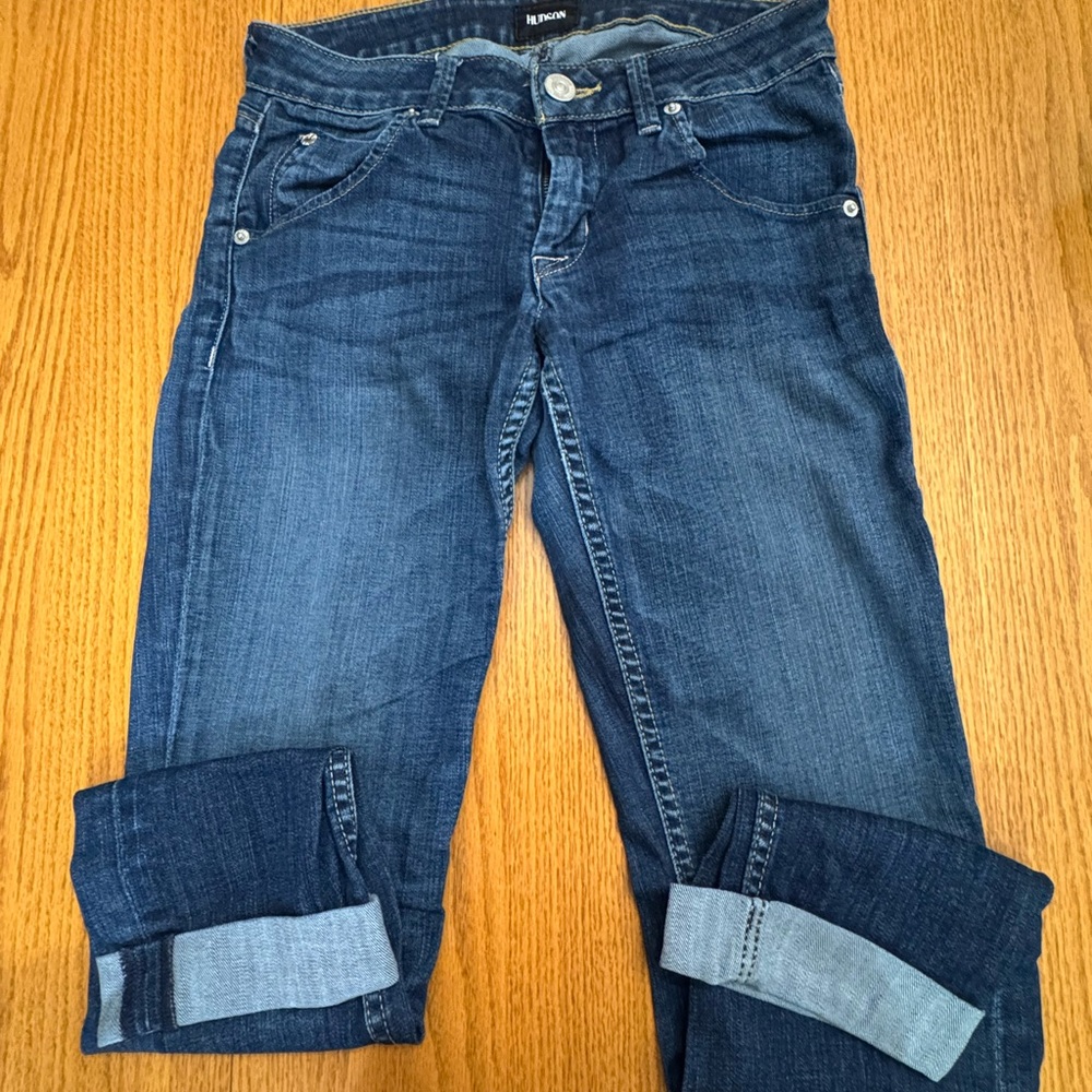 Hudson Jeans Dark Blue Cropped Denim